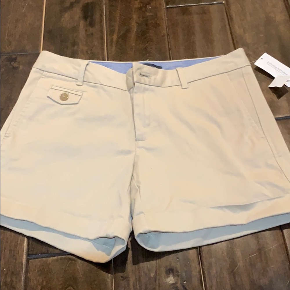 NWT banana republic tan shorts sz2